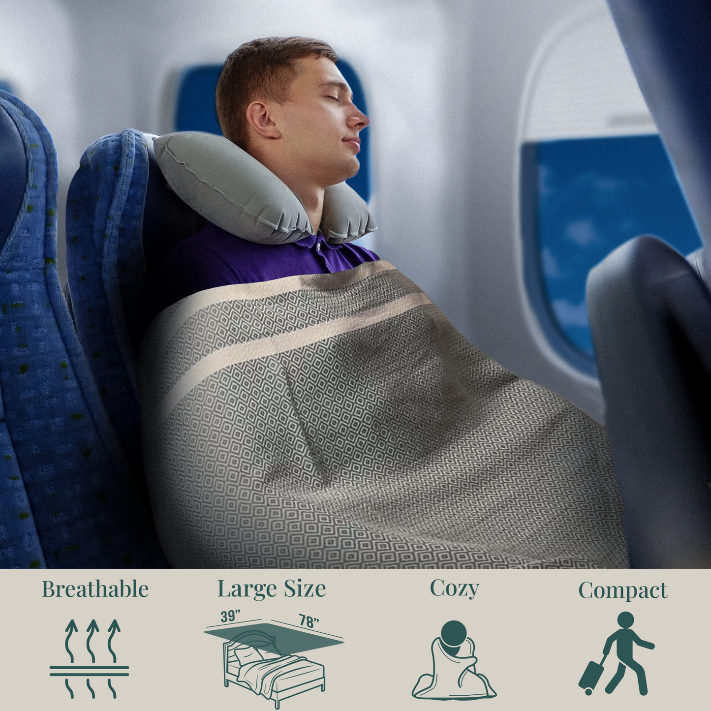 Gold Yellow & Turquoise Blue Diavron Towel Set – Luxurious Cotton, Quick Dry & Lightweight for Travel, Beach & Home