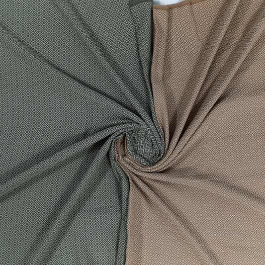 2-Pack Cotton Travel Towels – Lightweight, Quick-Dry & Compact | Exclusive Diavron Weave in Caramel Beige & Khaki Green (39" x 71")