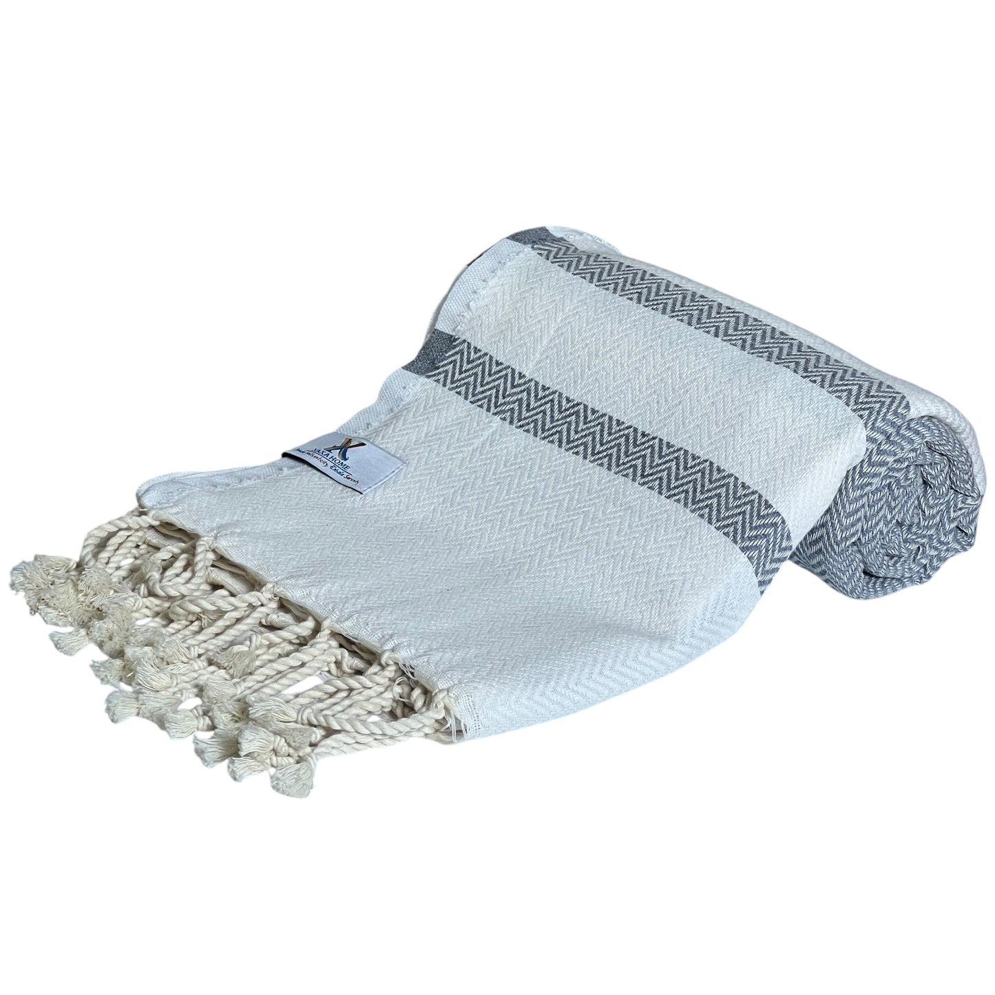 Pine Green Chevron Turkish Cotton Towel β Soft, Quick-Dry, Versatile & Eco-Friendly
