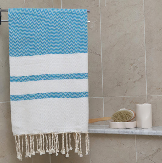 Quick-Dry Travel Towel – Lightweight, Absorbent & Compact for Beach, Bath & More (Turquoise Blue, 39" x 71")