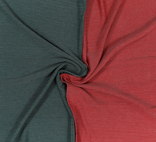 Bright Red & Pine Green Cotton Towels – Quick Dry, Lightweight & Compact – Ideal for Travel, Beach, Bath & More (Set of 2, 39" x 71")