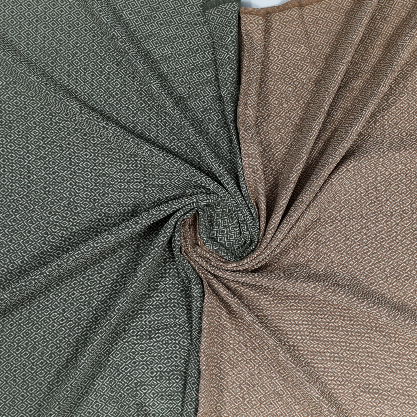2-Pack Cotton Travel Towels – Lightweight, Quick-Dry & Compact | Exclusive Diavron Weave in Caramel Beige & Khaki Green (39" x 71")