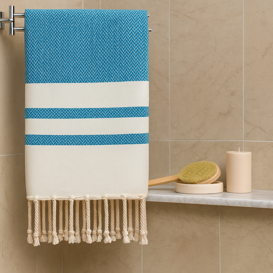 Quick-Dry Travel Towel – Lightweight, Absorbent & Compact for Beach, Bath & More (Turquoise Blue, 39" x 71")